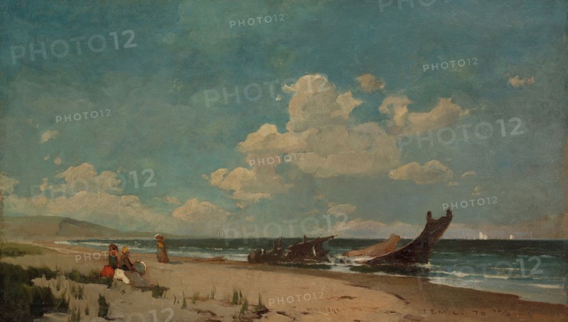 Nantasket Beach, 1876, Emil Carlsen, American, born Denmark, 1853–1932, United States, Oil on canvas, 38.7 × 66.8 cm (15 1/4 × 26 5/16 in.)