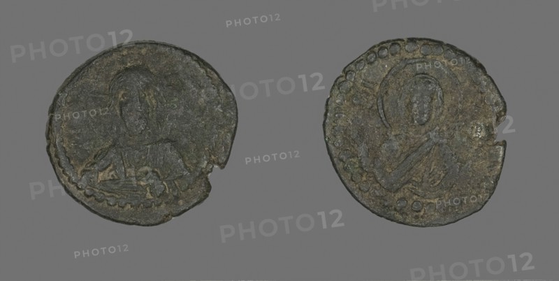 Anonymous Follis (Coin), Attributed to Constantine IX, AD 1042/1055, Byzantine, Greece, Bronze, Diam. 2.8 cm, 7.05 g