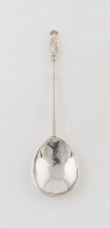 Apostle Spoon: St. Peter, 1628/29, London, England, London, Silver, figure gilded, 18.4 x 5.1 cm (7 1/4 x 2 in.)
