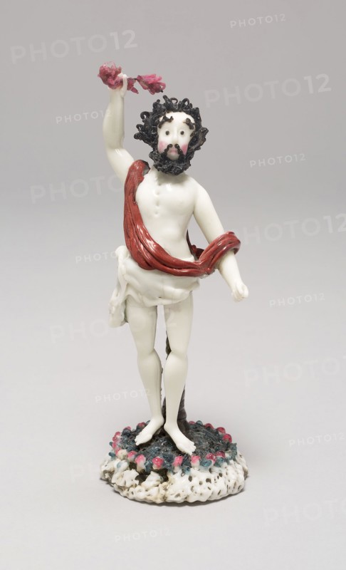 Jupiter, 18th century, Nevers, France, Glass, lampwork (verre de Nevers), metal armature, H. 11.8 cm (4 5/8 in.)