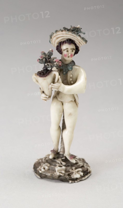 Boy with a Vase, Late 18th century, Nevers, France, Glass, lampwork (verre de Nevers), metal armature, H. 8.3 cm (3 1/4 in.)