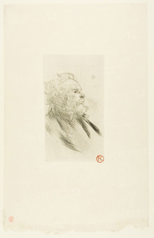 Charles Maurin, 1898, printed and published 1911, Henri de Toulouse-Lautrec, French, 1864-1901, France, Drypoint from a zinc plate in black on cream laid Japanese paper, 170 × 98 mm (image/plate), 366 × 231 mm (sheet, ma×.)