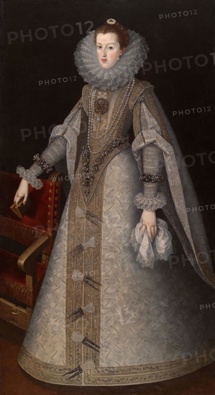 Queen Margaret of Spain, c. 1610, Andrés López Polanco, Spanish, c. 1570-1641, Spain, Oil on canvas, 210.6 × 109.3 cm (82 7/8 × 43 in.)