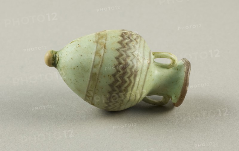 Amphora (Storage Jar), about 5th century BC, Eastern Mediterranean, Egypt, Glass, 7.6 × 4.4 × 4.4 cm (3 × 1 3/4 × 1 3/4 in.)