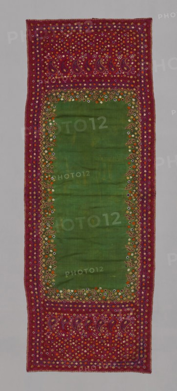 Scarf, 19th century, India, India, Silk, tye-dyed, 231.1 x 83.9 cm (91 x 33 in.)