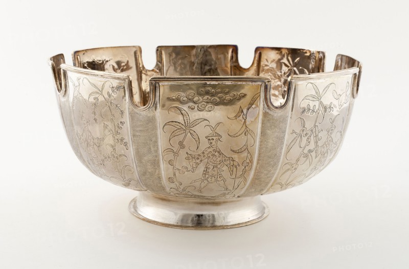 Monteith, 1685/86, Marked DB, London, England, London, Silver, H. 14.6 cm (5 3/4 in.), Diam. 28.6 cm (11 1/4 in.)