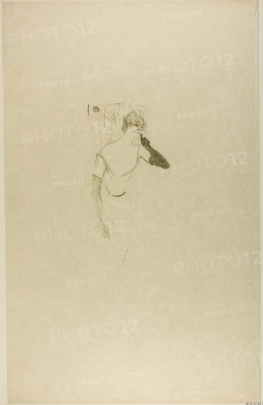 Yvette Guilbert, in Colombine à Pierrot, 1894, Henri de Toulouse-Lautrec, French, 1864-1901, France, Color lithograph on cream wove paper, 232 × 125 mm (image), 552 × 350 mm (sheet)