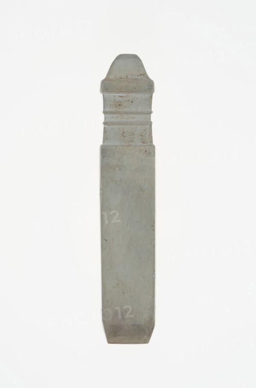 Handle-Shaped Jade, Shang or Western Zhou dynasty, 2nd–early 1st millennium B.C., China, Jade, 7 × 1.2 × 1.1 cm (2 3/4 × 1/2 × 7/16 in.)
