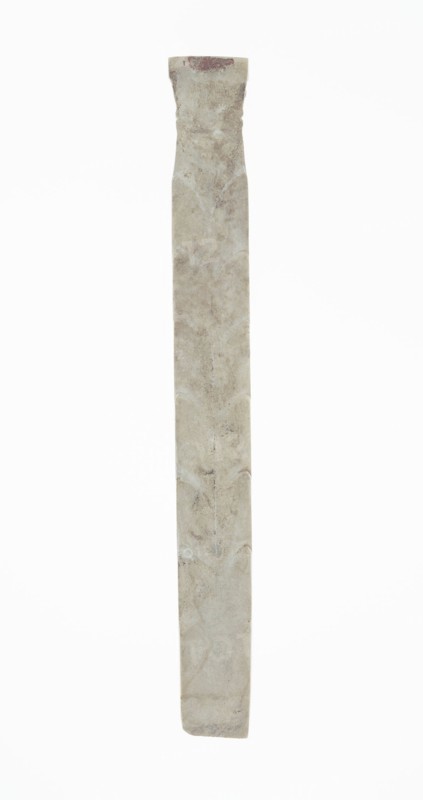 Handle-Shaped Jade, Shang dynasty (c. 1046–771 BC), 13th–11th century B.C., China, Jade, 6 15/16 × 13/16 × 5/16 in.