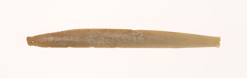 Fish Pendant, Shang or Western Zhou period, 13th/10th century B.C., China, Jade, 5 3/4 × 7/8 in. × 1/8 in.