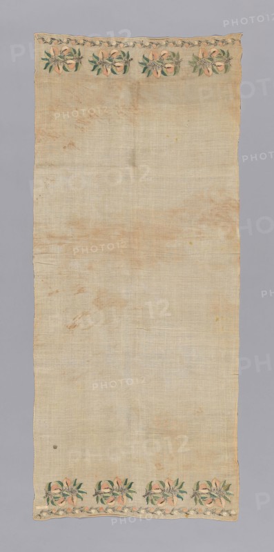 Towel or Napkin, 19th century, Turkey, Turkey, Embroidered, 125.7 x 53.2 cm (49 1/2 x 21 in.)