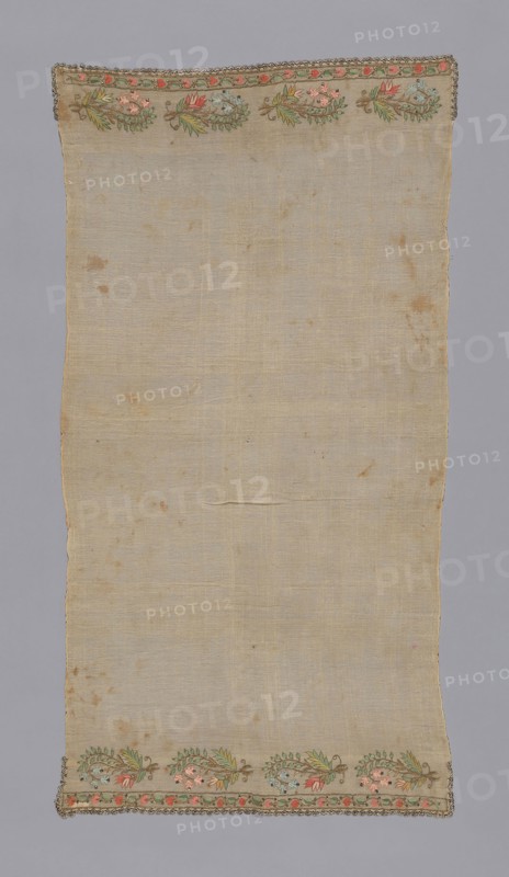 Towel or Napkin, 19th century, Turkey, Turkey, embroidered, 102.2 x 53.7 cm (40 1/4 x 21 1/8 in.)