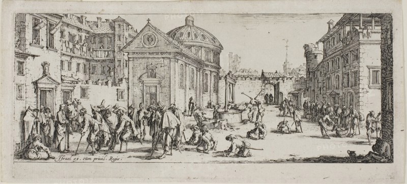 The Hospital, plate fifteen from The Miseries of War, n.d., Jacques Callot, French, 1592-1635, France, Etching on paper, 81 × 186 mm (plate), 90 × 196 mm (sheet)