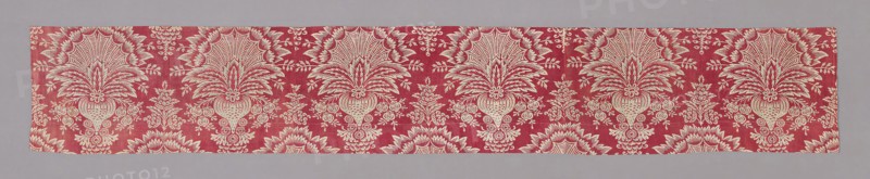Panel, c. 1830, France, Cotton, plain weave, block printed, 40 × 253.7 cm (15 3/4 × 99 7/8 in.)