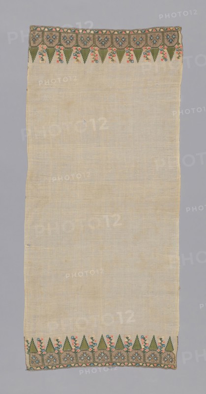Towel, 19th century, Turkey, Turkey, embroidered, 118.3 x 52.8 cm (46 1/2 x 20 3/4 in.)