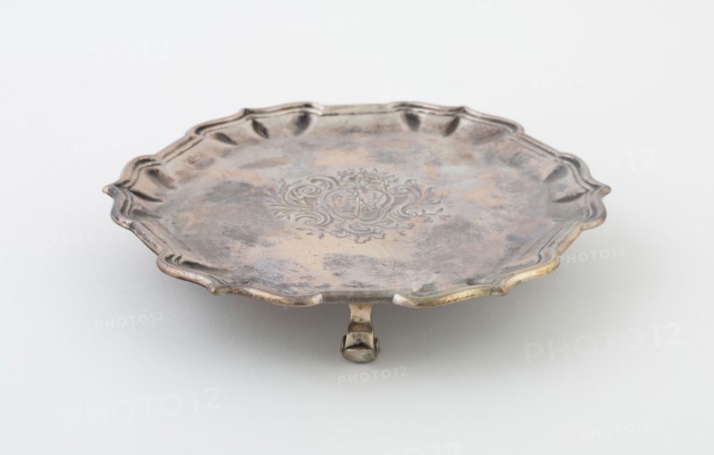 Waiter, 1738/39, Edward Feline, English, active 1720-53, London, England, London, Silver, 2.5 x 16.5 cm (1 x 6 1/2 in.)