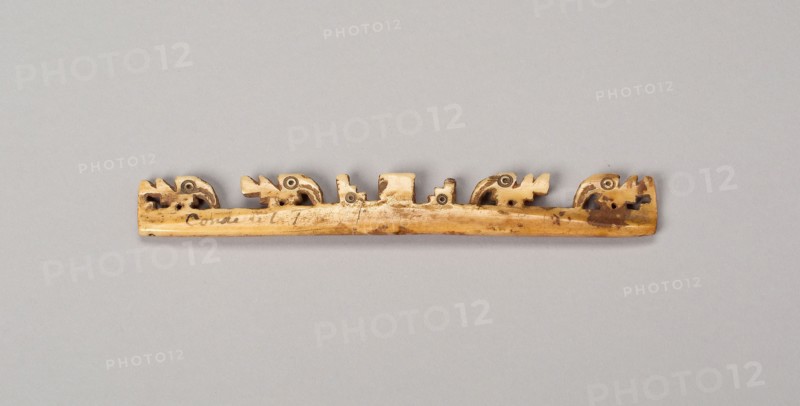 Balance-Beam Scale, A.D. 500/800, Possibly Nazca, South coast, Peru, Peru, Bone with pigment, 14.1 x2.4 cm (5 9/16 x 15/16 in.)