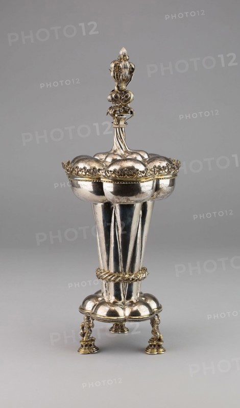 Beaker with Cover, c. 1500, German, Nuremburg or Augsburg, Germany, Parcel-gilt silver, H: 41.9 cm (16 1/2 in.)