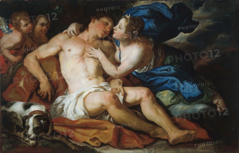 Diana and Endymion, 1690/95, Johann Michael Rottmayr, Austrian, 1654-1730, Austria, Oil on canvas, 32 × 49 1/2 in. (81.3 × 125.2 cm)