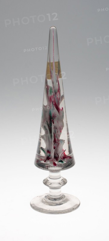 Two Mantelpiece Ornaments, 1845/70, Baccarat Glassworks, French, founded 1764, Lunéville, Glass with millefiori decoration, H. 27.9 cm (11 in.)