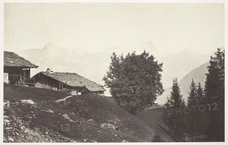Savoie 47, Le Buet et les Rochers de Fis, 1856/63, Auguste-Rosalie Bisson, French, 1826–1900, France, Albumen print, 24.5 × 38.7 cm (image/paper), 52.8 × 68 cm (mount)