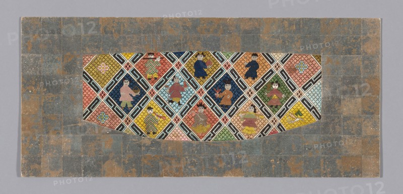 Fragment (From a Sleeve Band), Qing dynasty (1644–1911), 1875/1900, Han-Chinese, China, 20.3 × 45.5 cm (8 × 18 in.)