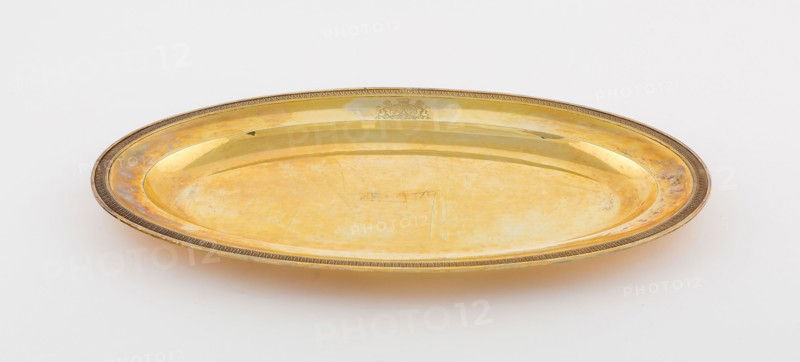 Pair of Platters, 1800/12, Jean Baptiste Claude Odiot, French, 1753-1850, Paris, France, Paris, Silver gilt, Diam. 54.6 cm (21 1/2 in.)