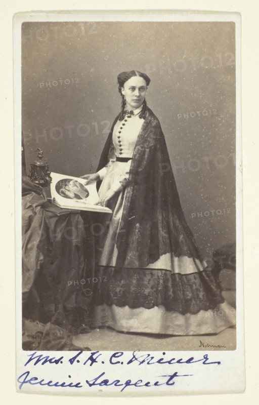 Mrs. S. H. C. Miner, 1846/1891, William Notman, Canadian, born Scotland, 1826–1891, Canada, Albumen print (carte-de-visite), 8.9 × 5.8 cm (image), 10.2 × 6.2 cm (paper)