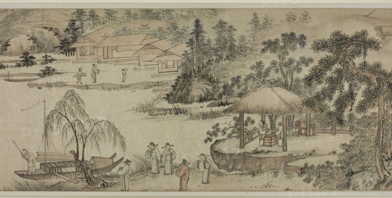 Parting at the Eastern Capital, Ming dynasty (1369–1644), 15th century, Yao Shou, Chinese, 1423-1495, China, Handscroll, ink and color on paper