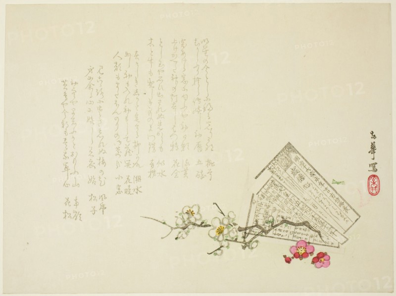 Almanac, 1883, Matsui Toka, Japanese, 19th century, Japan, Color woodblock print, surimono, 25.2 x 18.5 cm