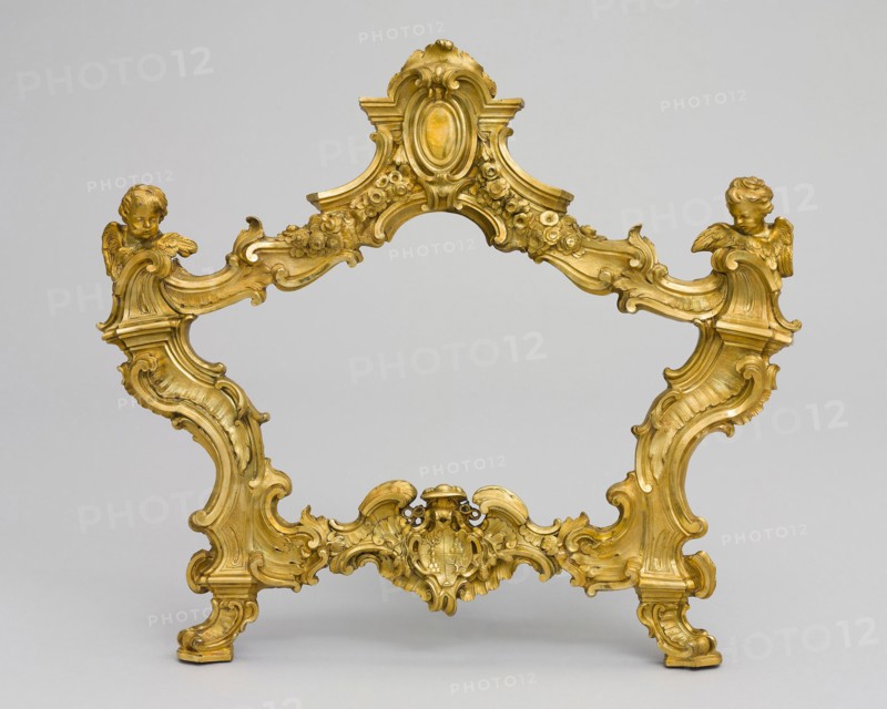 Carta Gloria Frame, 1765/66, Italy, Rome, Leandro Gagliardi (Italian, 1729-1798), Italy, Gilt bronze, 44.5 × 49.5 cm (17 1/2 × 19 1/2 in.)