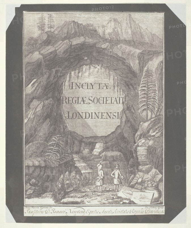 Copy of the Title Page for Inclytae Regiae Societati Londinensi, c. 1840, William Henry Fox Talbot, English, 1800–1877, England, Salted paper print, 19.5 × 14.1 cm (image), 22.2 × 18.4 cm (paper)