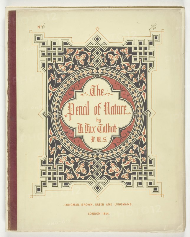 Cover and Text from The Pencil of Nature, London, 1844, 1844, William Henry Fox Talbot, English, 1800–1877, England, Paper cover and unbound pages of text (approximately 12,000 words) without illustrations, 30.5 × 24 cm (paper)