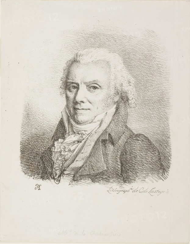 Self-Portrait in a Dark Cloth Coat, c. 1817, Jean Antoine Laurent (French, 1763-1832), printed by Comte de Charles Philibert Lasteyrie du Saillant (French, 1759-1849), France, Lithograph in black on ivory wove paper, 147 × 131 mm (image), 208 × 162 mm (sheet)
