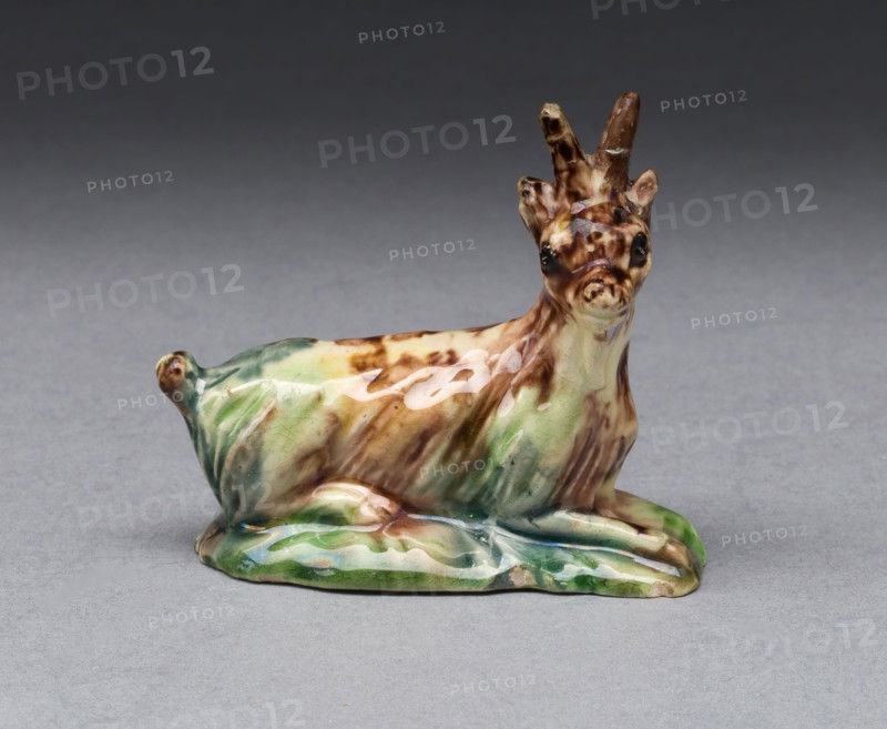 Goat, 1760/70, England, Staffordshire, Staffordshire, Lead-glazed earthenware (creamware), 5.1 x 5.8 cm (2 x 2 1/3 in.)