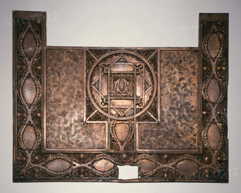 Chicago Stock Exchange Building: Kick Plate from Front Entrance, 1894, Louis H. Sullivan, American, 1856-1924, United States, Copper-plated bronze, 23 × 29 1/4 in.