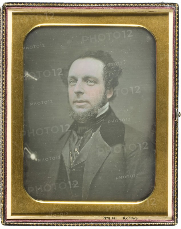 Untitled (Portrait of a Man), c. 1839/60, American, 19th century, United States, Daguerreotype, 21.6 x 16.5 cm (plate), 25 x 20 x 2 cm (case)