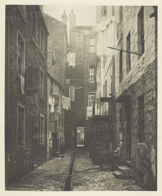 Close No. 75 High Street, 1868, Thomas Annan, Scottish, 1829–1887, Scotland, Photogravure, plate 12 from the book "The Old Closes & Streets of Glasgow" (1900), 22.5 x 18.5 cm (image), 38.2 x 28 cm (paper)