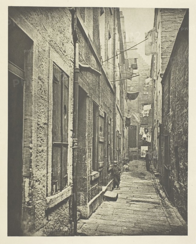 Close No. 65 High Street, 1868, Thomas Annan, Scottish, 1829–1887, Scotland, Photogravure, plate 13 from the book "The Old Closes & Streets of Glasgow" (1900), 22.1 x 17.4 cm (image), 38.2 x 27.2 cm (paper)