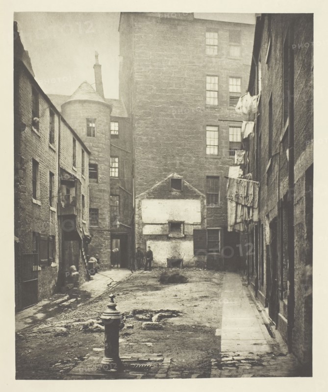 Closes 97 and 103 Saltmarket, 1868, Thomas Annan, Scottish, 1829–1887, Scotland, Photogravure, plate 28 from the book "The Old Closes & Streets of Glasgow" (1900), 21.9 x 17.8 cm (image), 37.8 x 27.6 cm (paper)