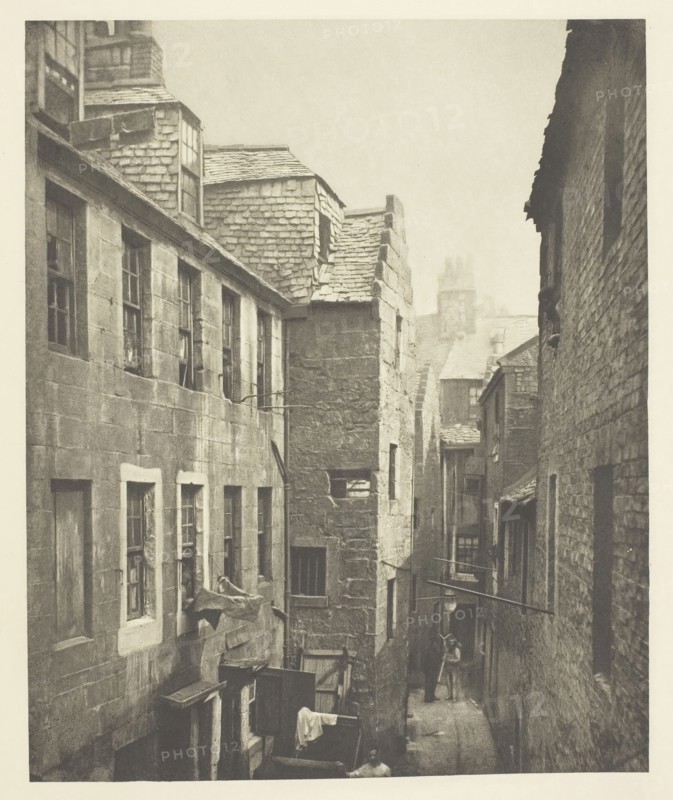 Close No. 122 Saltmarket, 1868, Thomas Annan, Scottish, 1829–1887, Scotland, Photogravure, plate 29 from the book "The Old Closes & Streets of Glasgow" (1900), 21.4 x 17.5 cm (image), 37.8 x 27.9 cm (paper)