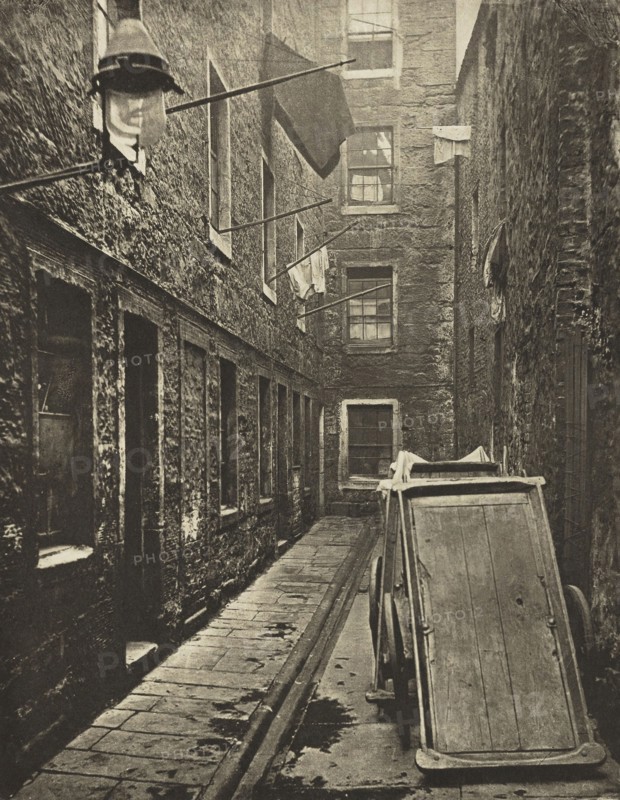 Close No. 136 Saltmarket, 1868, Thomas Annan, Scottish, 1829–1887, Scotland, Photogravure, plate 31 from the book "The Old Closes & Streets of Glasgow" (1900), 22.2 x 17.4 cm (image), 38 x 27.7 cm (paper)
