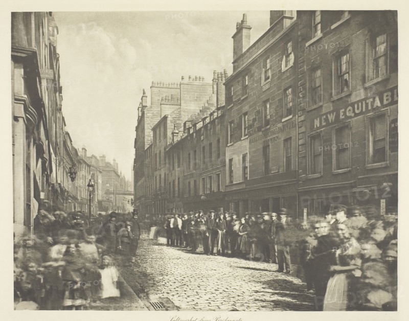 Saltmarket from Bridgegate, 1868, Thomas Annan, Scottish, 1829–1887, Scotland, Photogravure, plate 33 from the book "The Old Closes & Streets of Glasgow" (1900), 18.3 x 23.6 cm (image), 27.9 x 37.9 cm (paper)