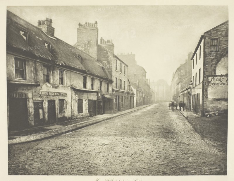 Main Street, Gorbals, Looking South, 1868, Thomas Annan, Scottish, 1829–1887, Scotland, Photogravure, plate 36 from the book "The Old Closes & Streets of Glasgow" (1900), 18.3 x 23.8 cm (image), 27.8 x 37.8 cm (paper)