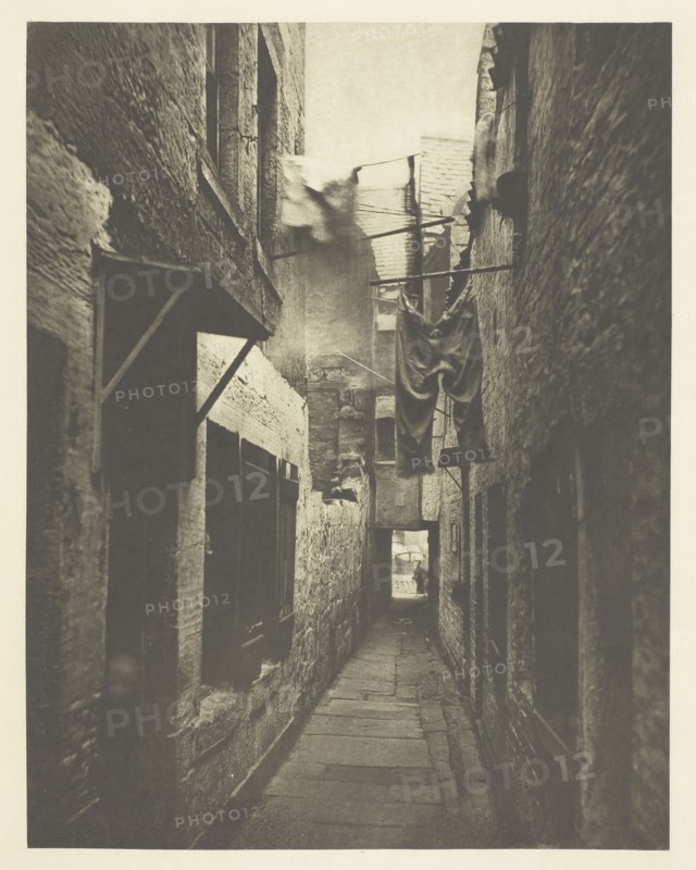 Close No. 101 High Street, 1868, Thomas Annan, Scottish, 1829–1887, Scotland, Photogravure, plate 8 from the book "The Old Closes & Streets of Glasgow" (1900), 22.5 x 17.5 cm (image), 38.1 x 27.2 cm (paper)