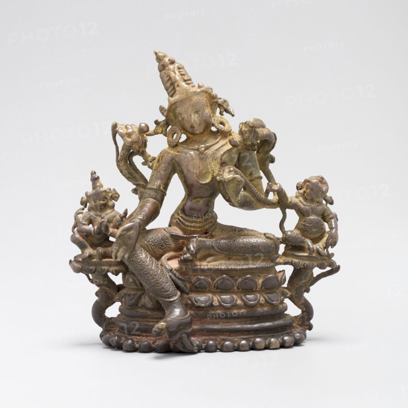 Bodhisattva Avalokiteshvara, 11th/12th century, India, Eastern India, India, eastern, Bronze, 12.4 x 11.5 x 6 cm (4 7/8 x 4 1/2 x 2 3/8 in.)