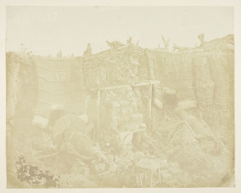 Russian Barrack Battery, 1855, James Robertson, Scottish, c. 1813–d. after 1881, Scotland, Albumen print, 24.3 x 30.5 cm (image/paper), 30.6 x 40.5 cm (mount/page)
