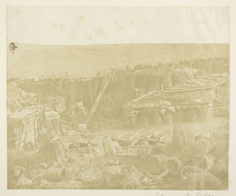 Interior of the Redan, 1855, James Robertson, Scottish, c. 1813–d. after 1881, Scotland, Albumen print, 24.5 x 29.4 cm (image/paper), 32.2 x 40.5 cm (mount/page)