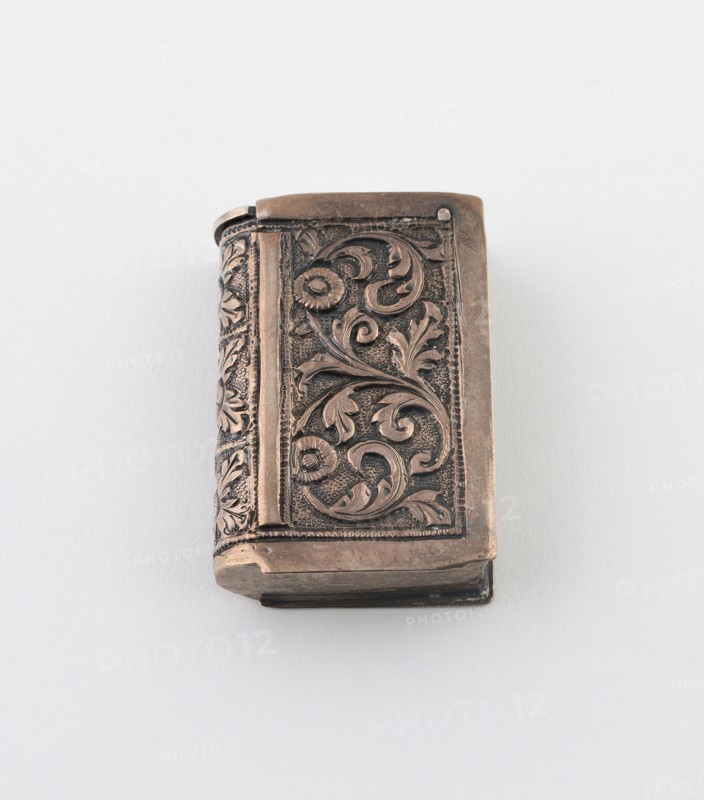 Book-Shaped Match Safe, c. 1880, Possibly England, England, Silver, 4.8 × 3.2 cm (1 7/8 × 1 1/4 in.)