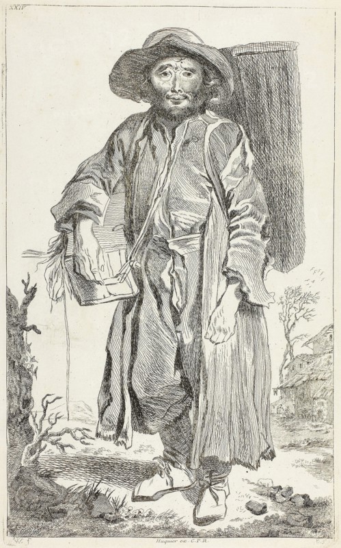 The Old Savoyard, n.d., François Boucher, French, 1703-1770, France, Etching on paper, 354 × 220 mm (image), 434 × 220 mm (sheet)
